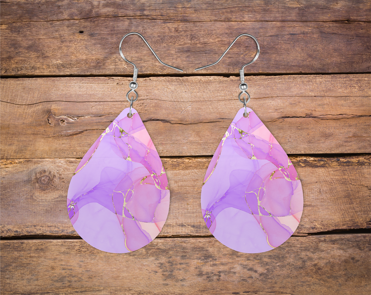 Pink, Purple and Gold Marble