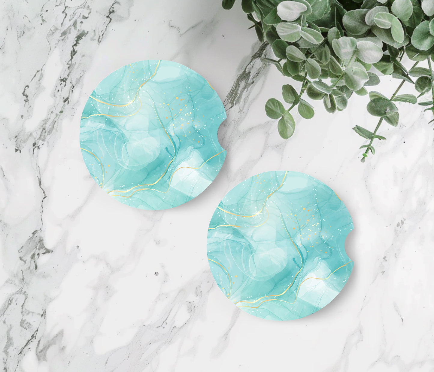 Blue Gold Marble