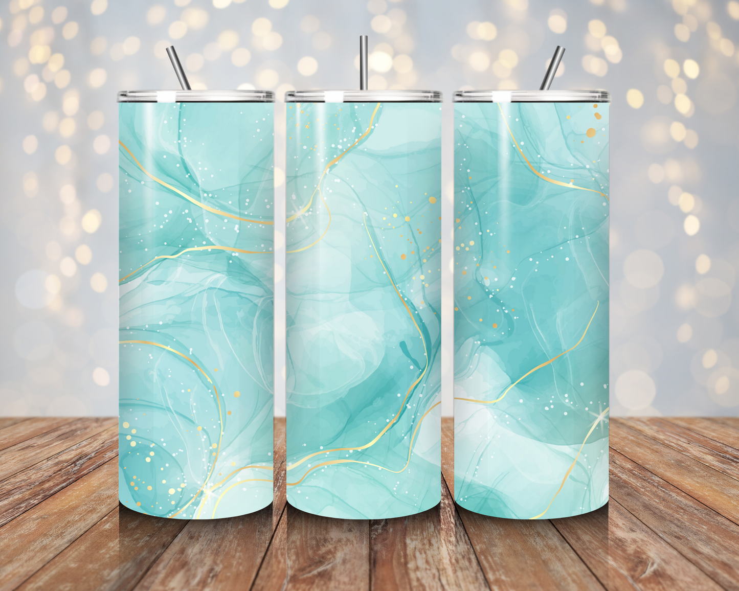 Blue Gold Marble