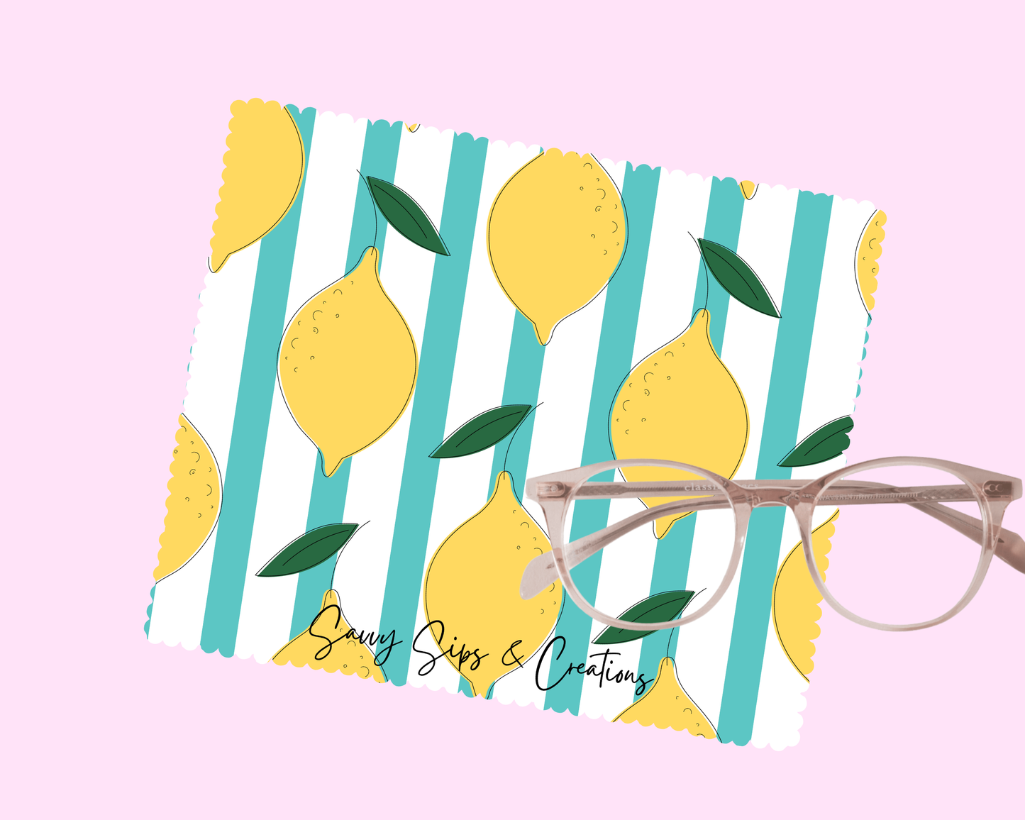 Lens Cleaning Cloth: Lemon Zest