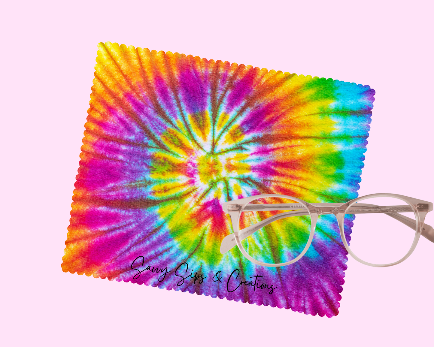 Lens Cleaning Cloth: Rainbow Swirl