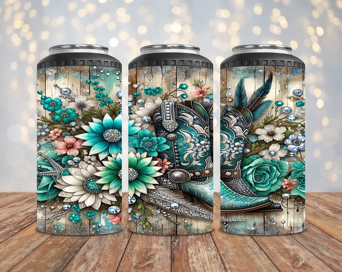 Teal Cowgirl Bloom