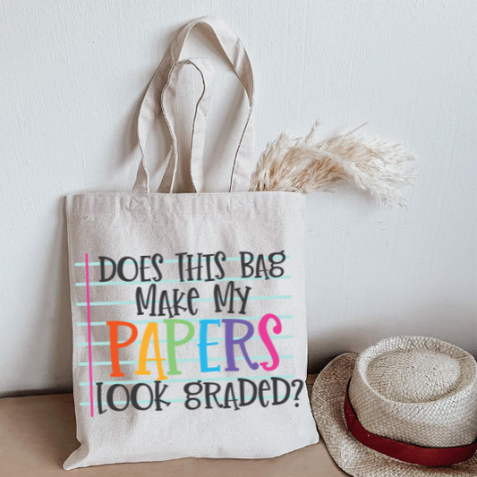 Does this bag make my papers looked graded?