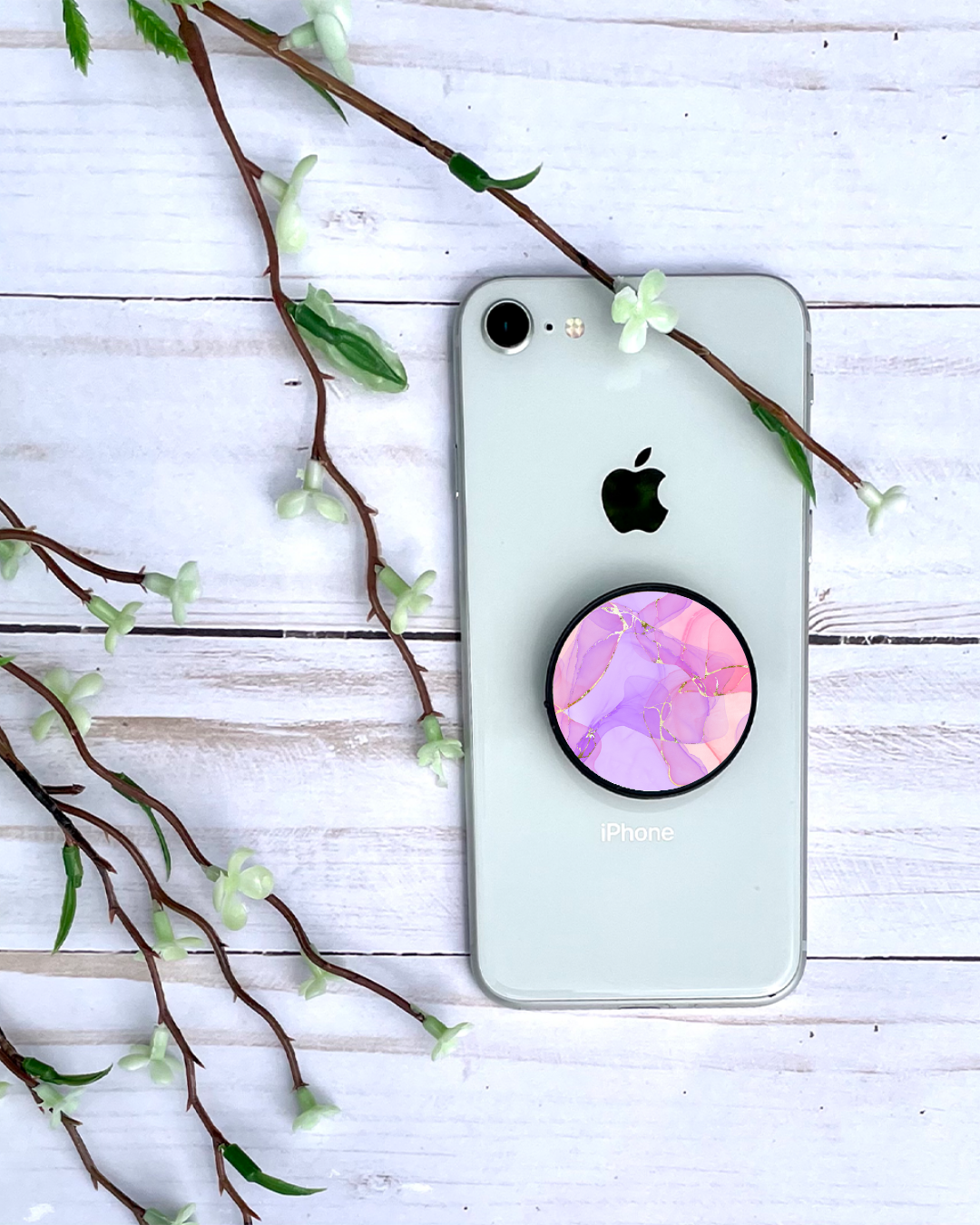 Pink Purple Gold Marble