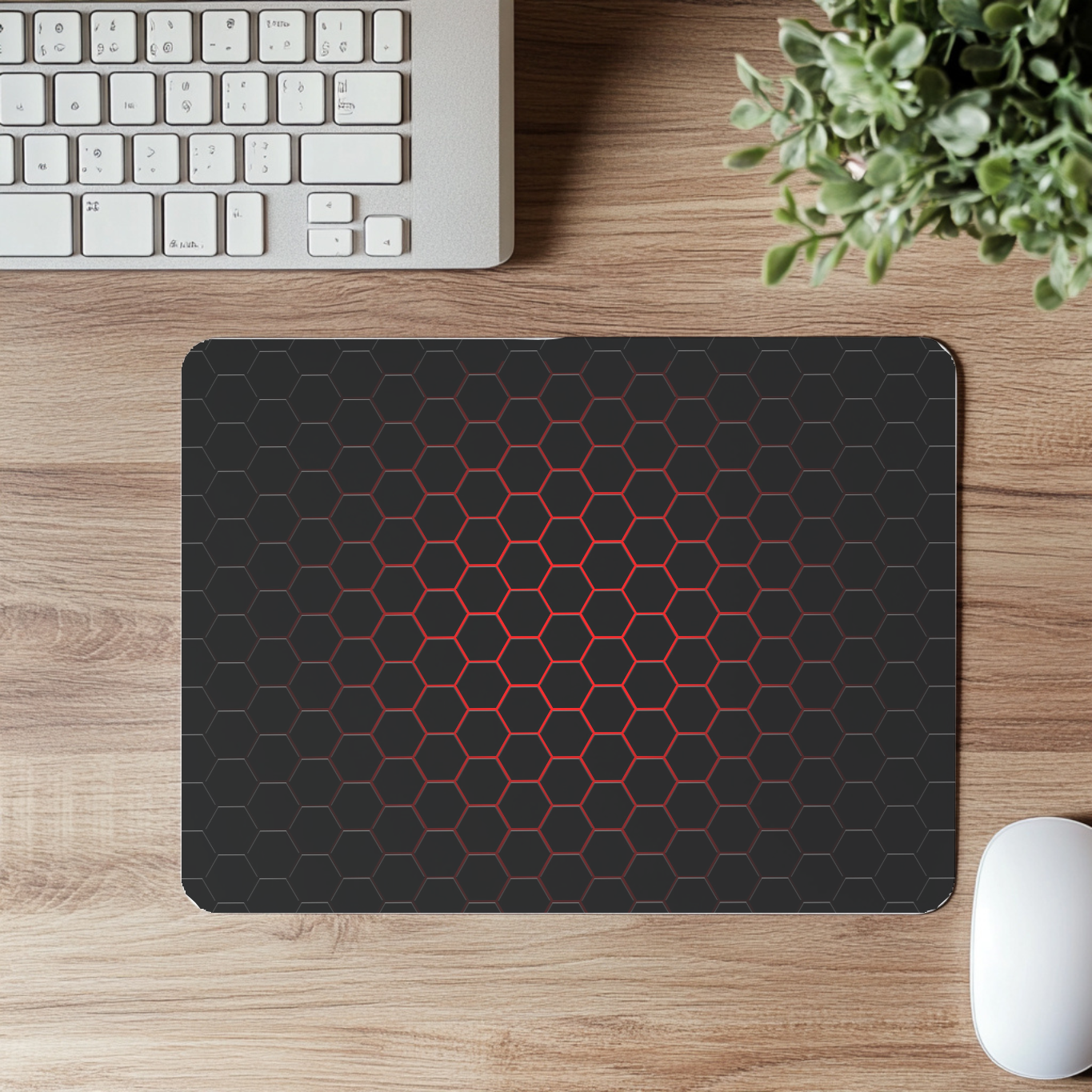 Red Black Hexagon