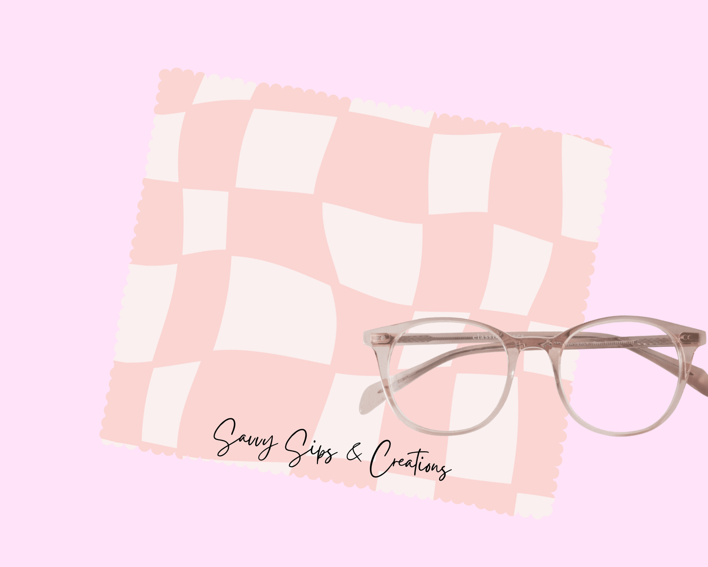 Lens Cleaning Cloth: Blush Picnic