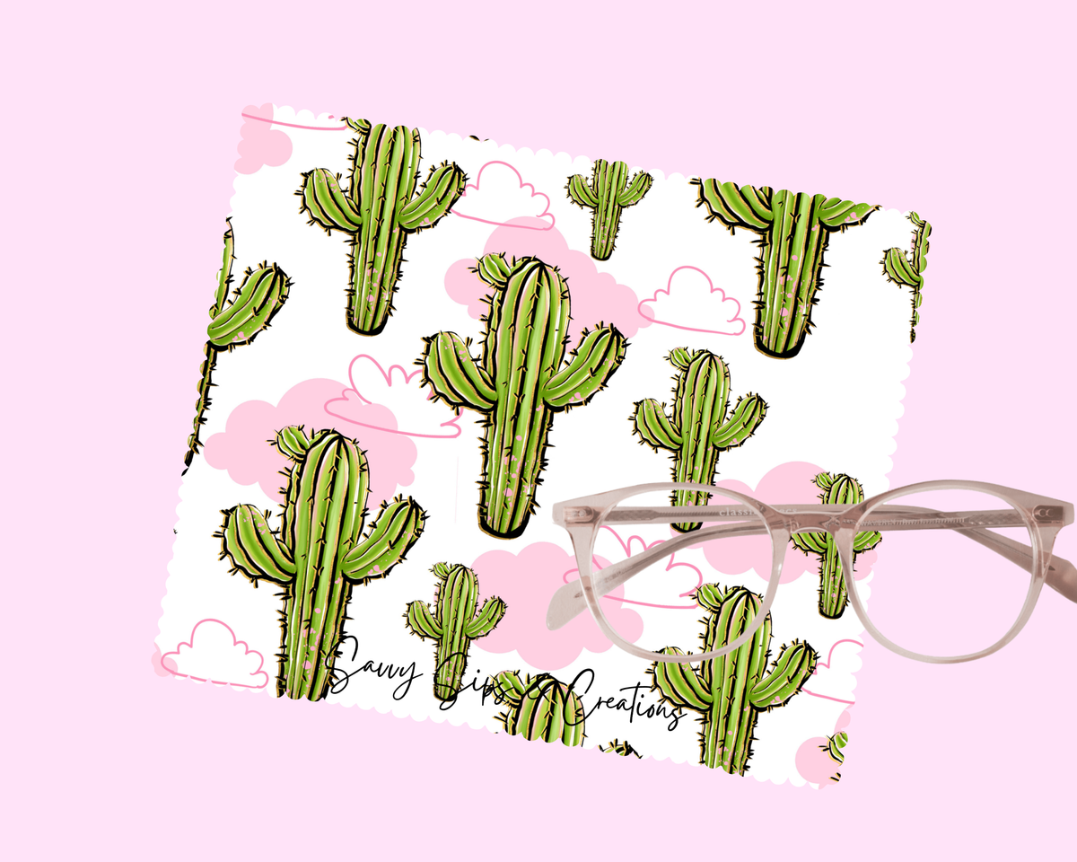 Lens Cleaning Cloth: Cutesy Cactus