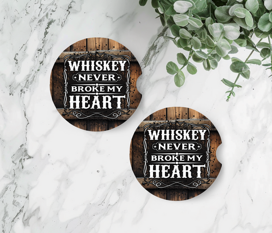 Whiskey never broke my heart