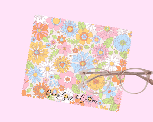 Lens Cleaning Cloth: Flower Power