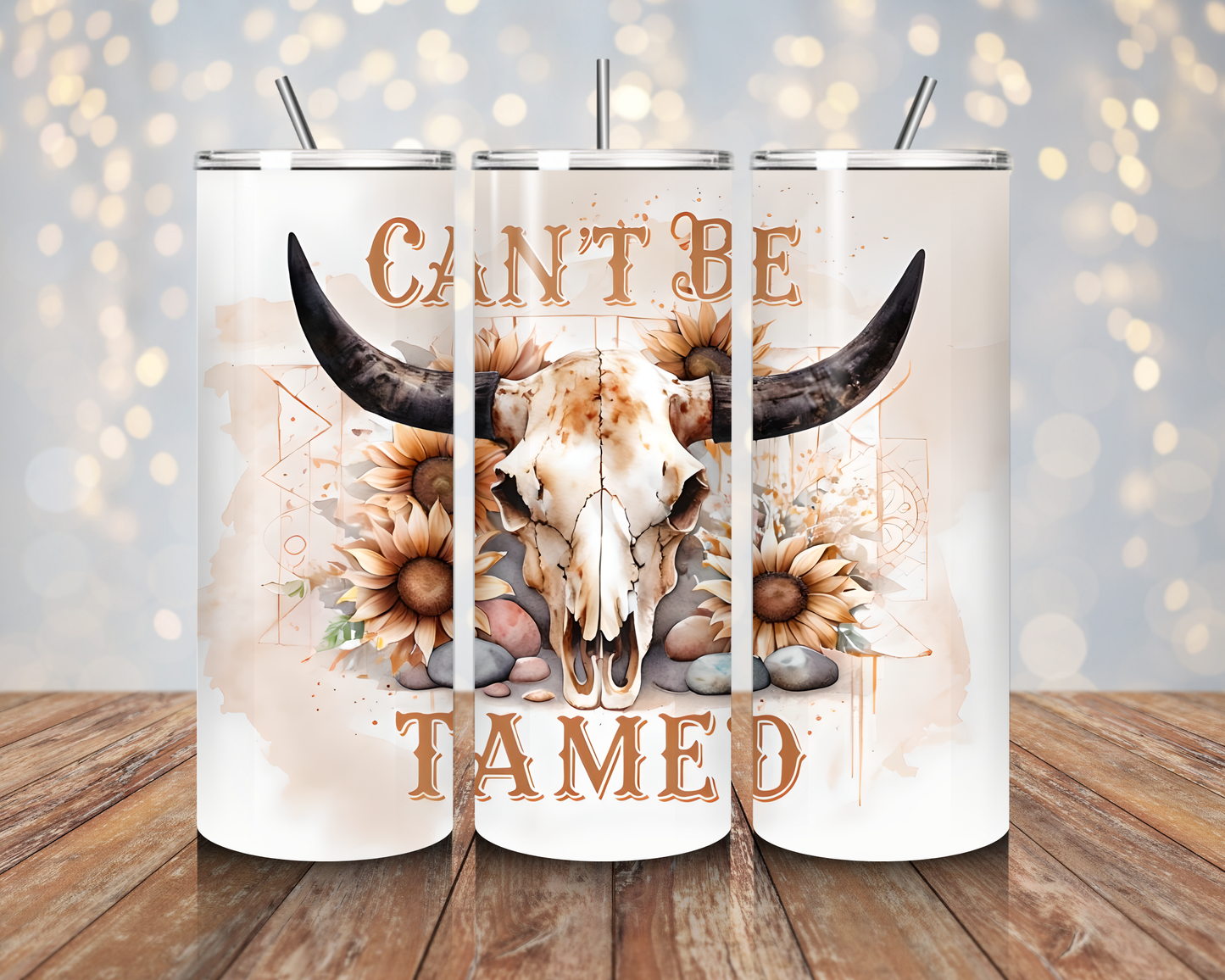 Can't Be Tamed - Sunflower Skull