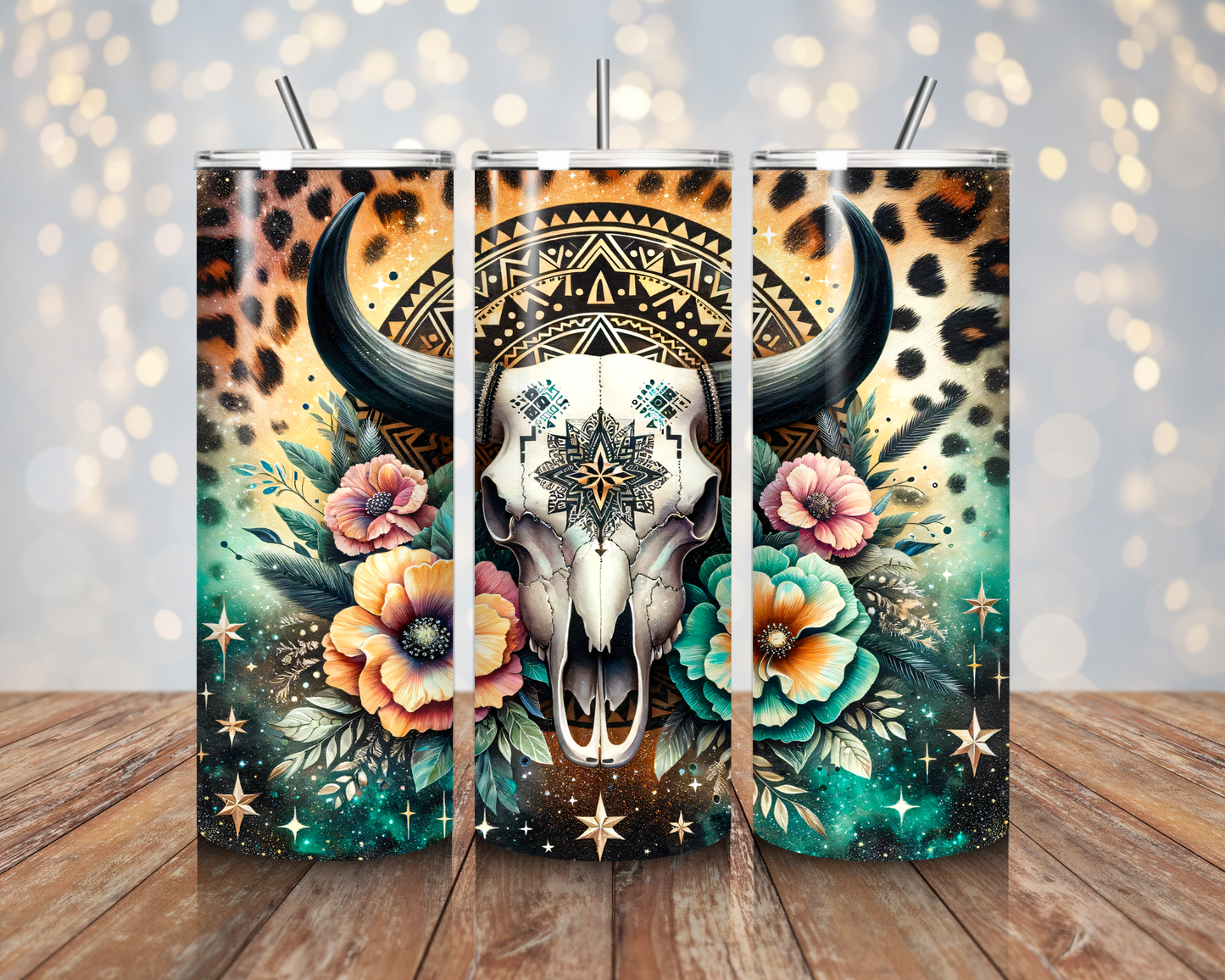 Celestial Cowgirl Skull