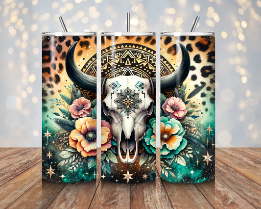 Celestial Cowgirl Skull