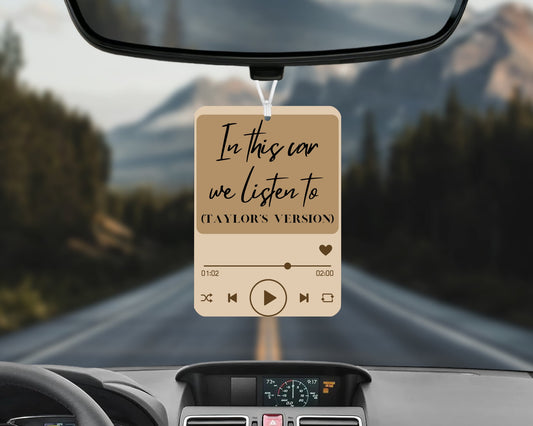 In this car we listen to