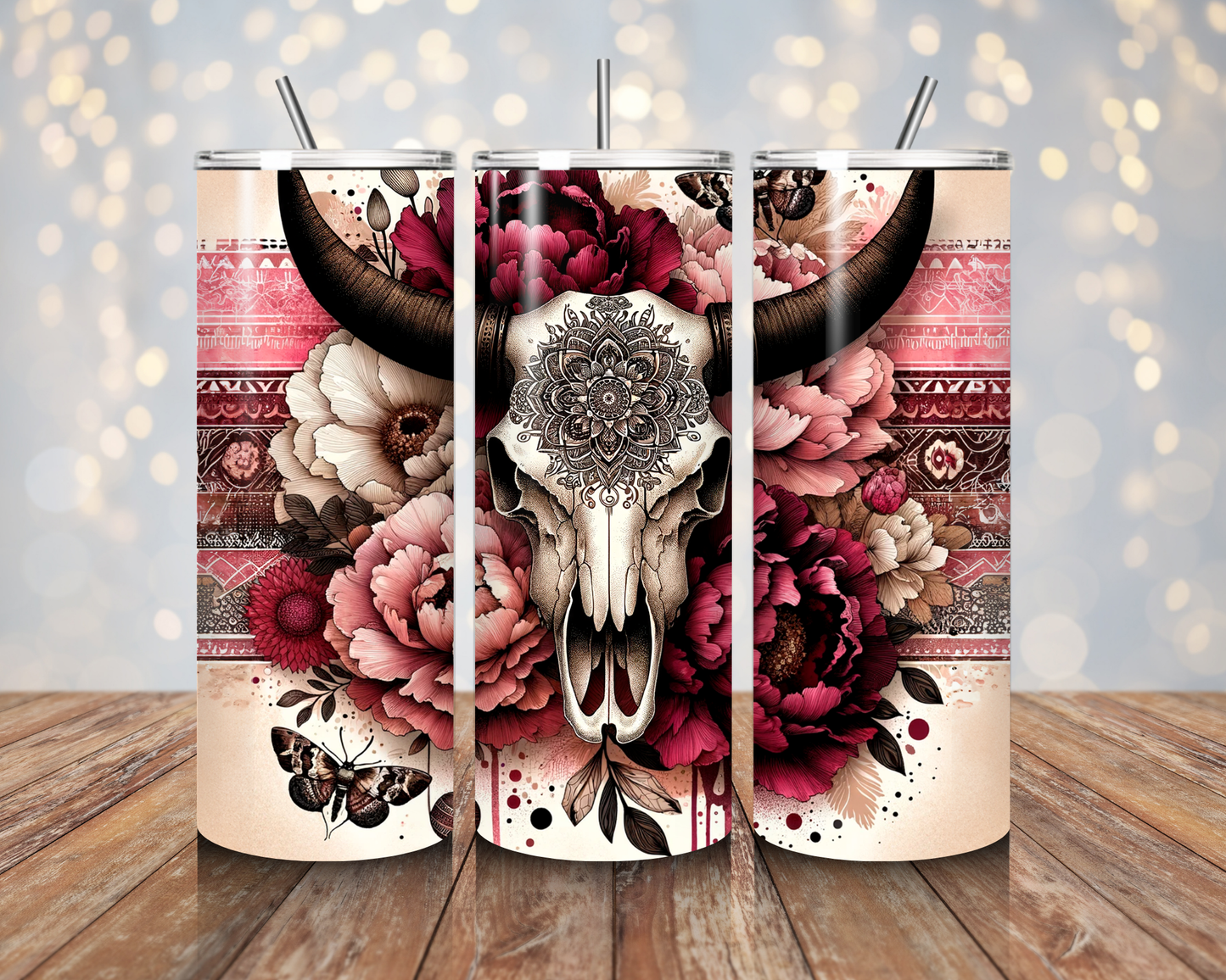 Rose Skull Western