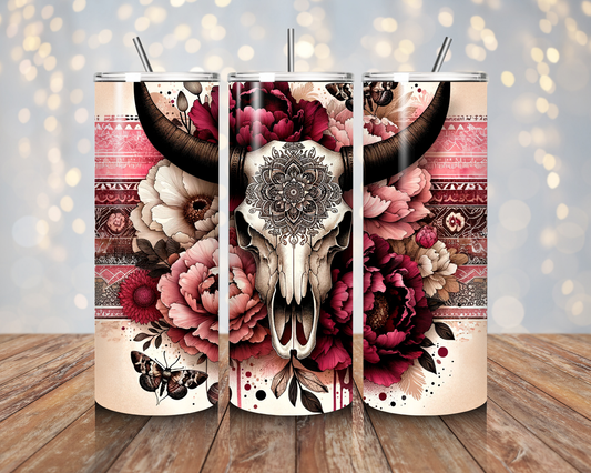 Rose Skull Western